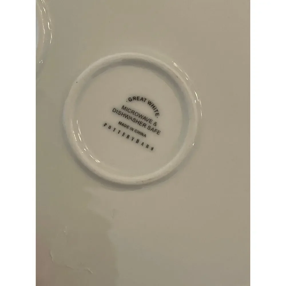 Pottery Barn Great White appetizer dishes (2)
